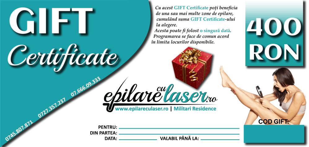 Gift Certificate 400 RON - Card Cadou